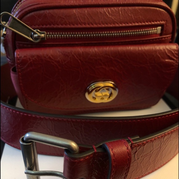 Gucci Calf Leather Belt Bag (Detachable Belt) - Rec - Picture 2 of 10